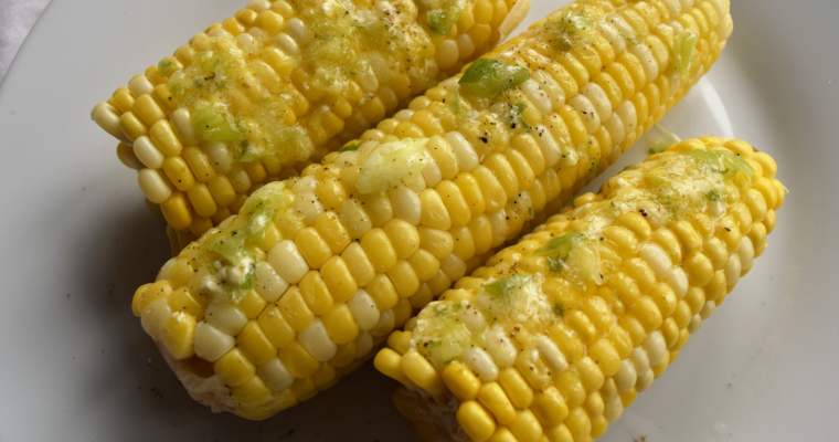 Vegan Corn with Scallion Butter