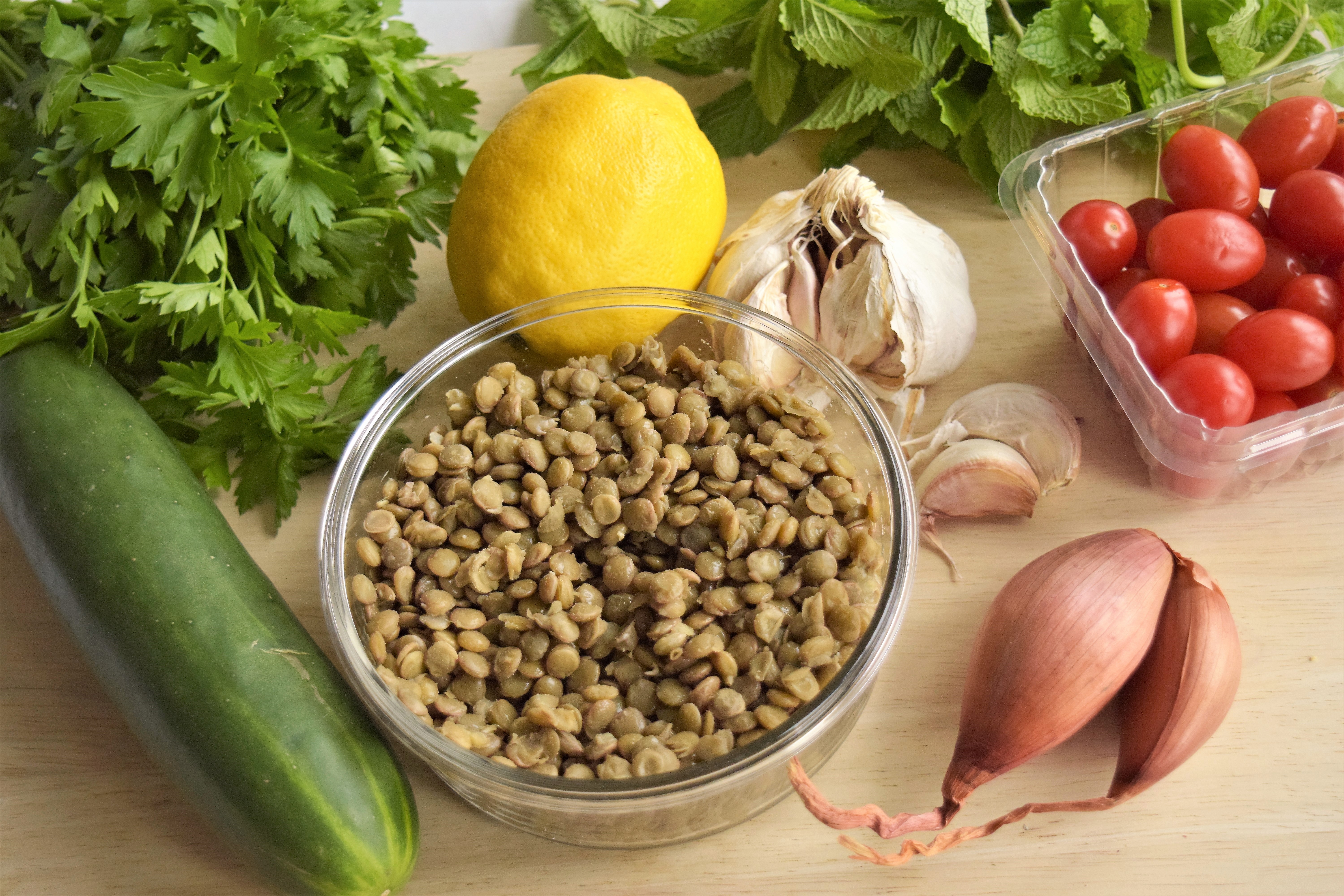 High Protein Vegan Lentil Salad