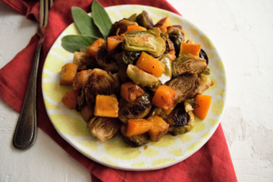 Read more about the article Roasted Brussels Sprouts, with Apples and Butternut Squash