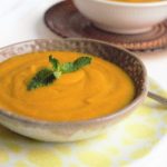 vegan carrot and sweet potato soup