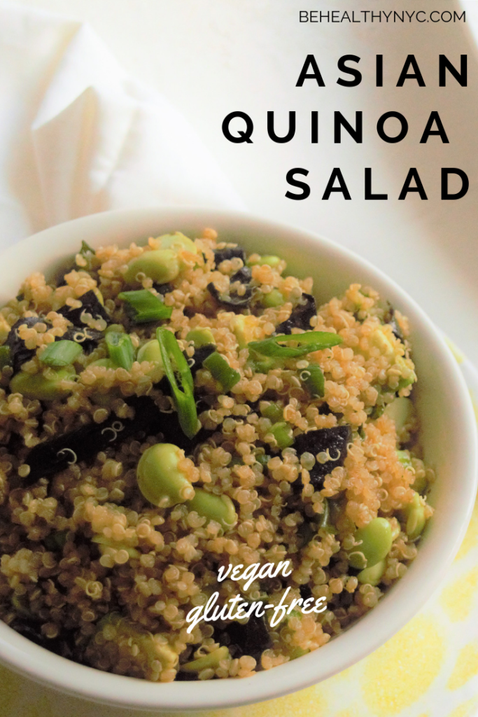 Easy, quick to make, packed with protein, healthy, and delicious. This recipe for Asian Quinoa Salad is a must-make and will please everyone!