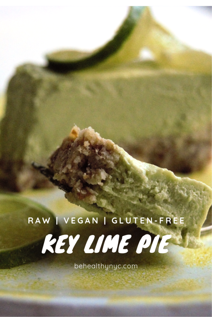 A delicious and healthy pie that will delight everyone in your family. Raw vegan key lime pie. Gluten-free and refined-sugar free.