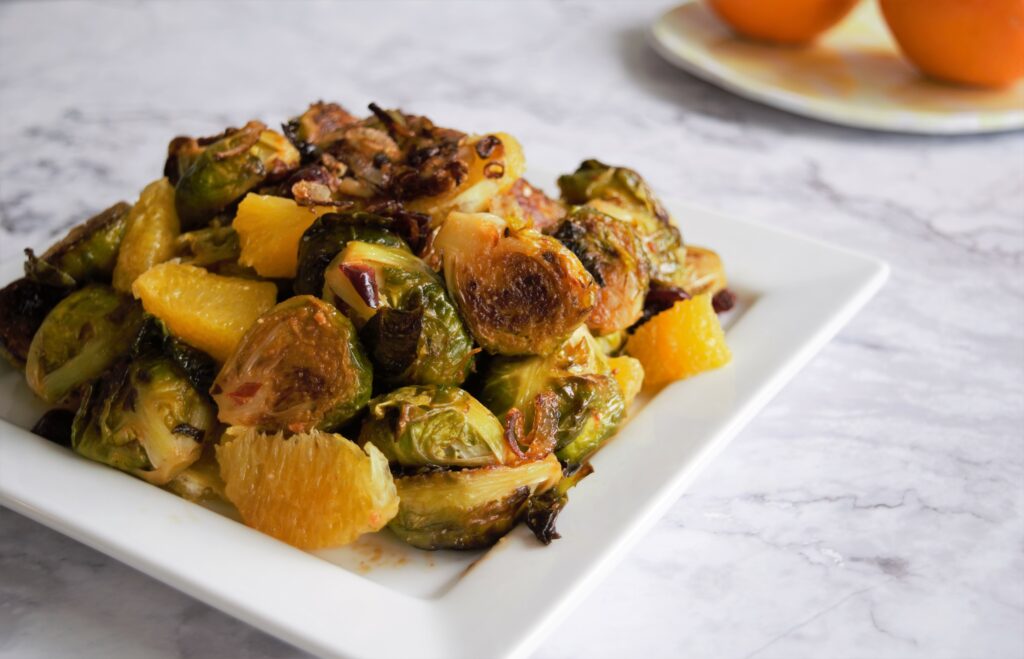 brussels sprouts with peanut sauce