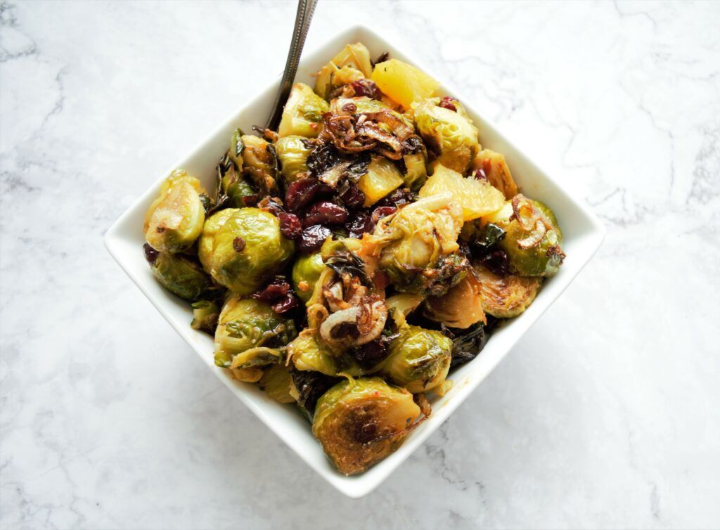 brussels sprouts with peanut sauce