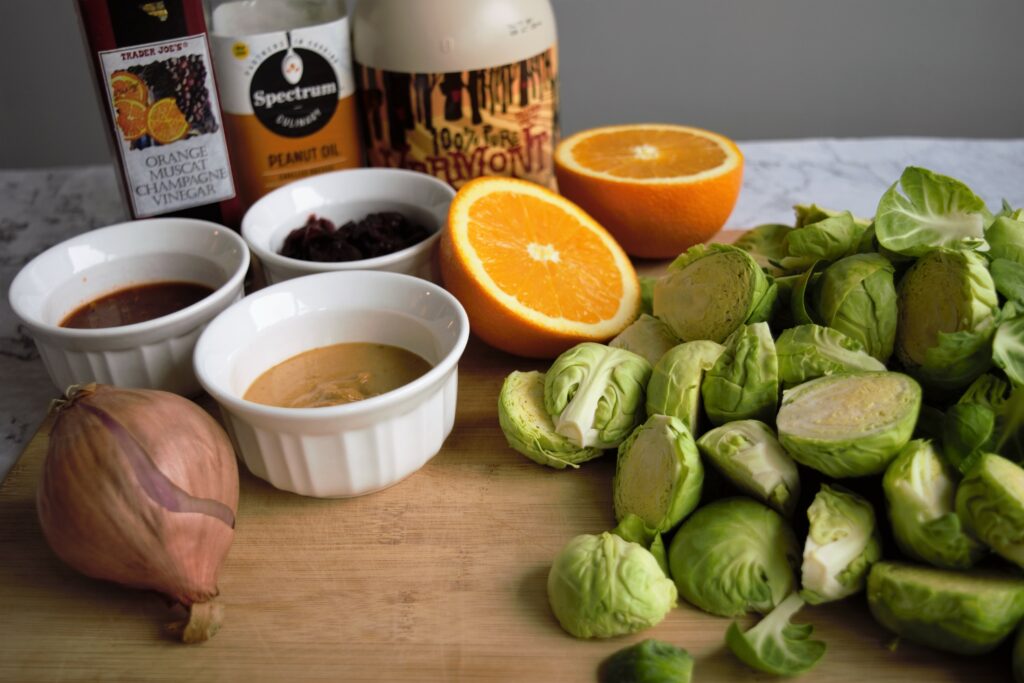brussels sprouts with peanut sauce
