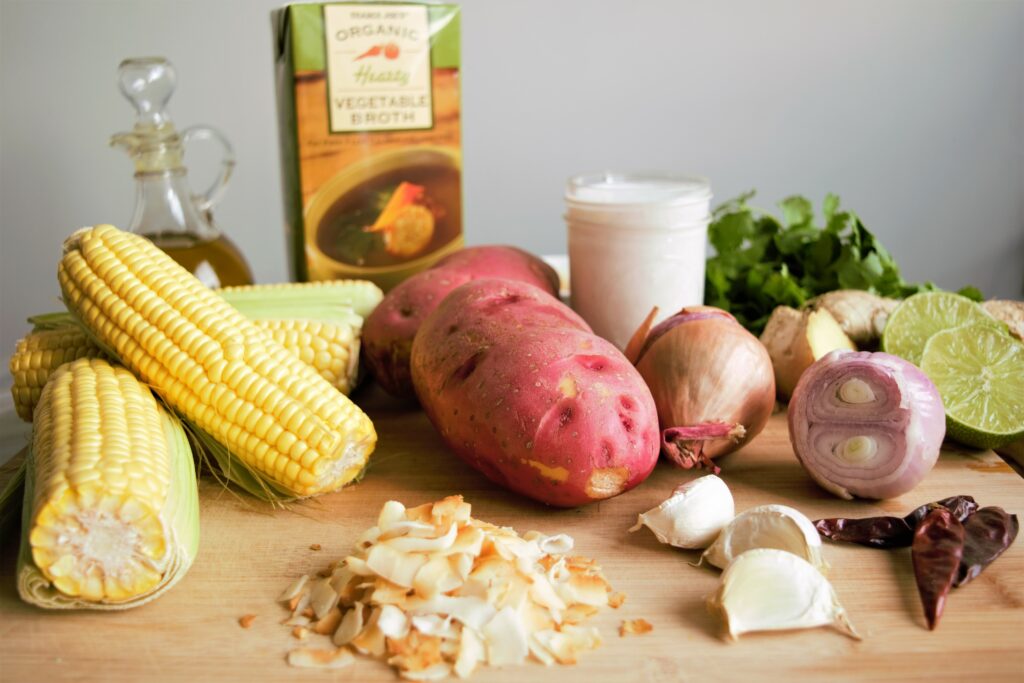 Vegan Corn and Coconut Soup