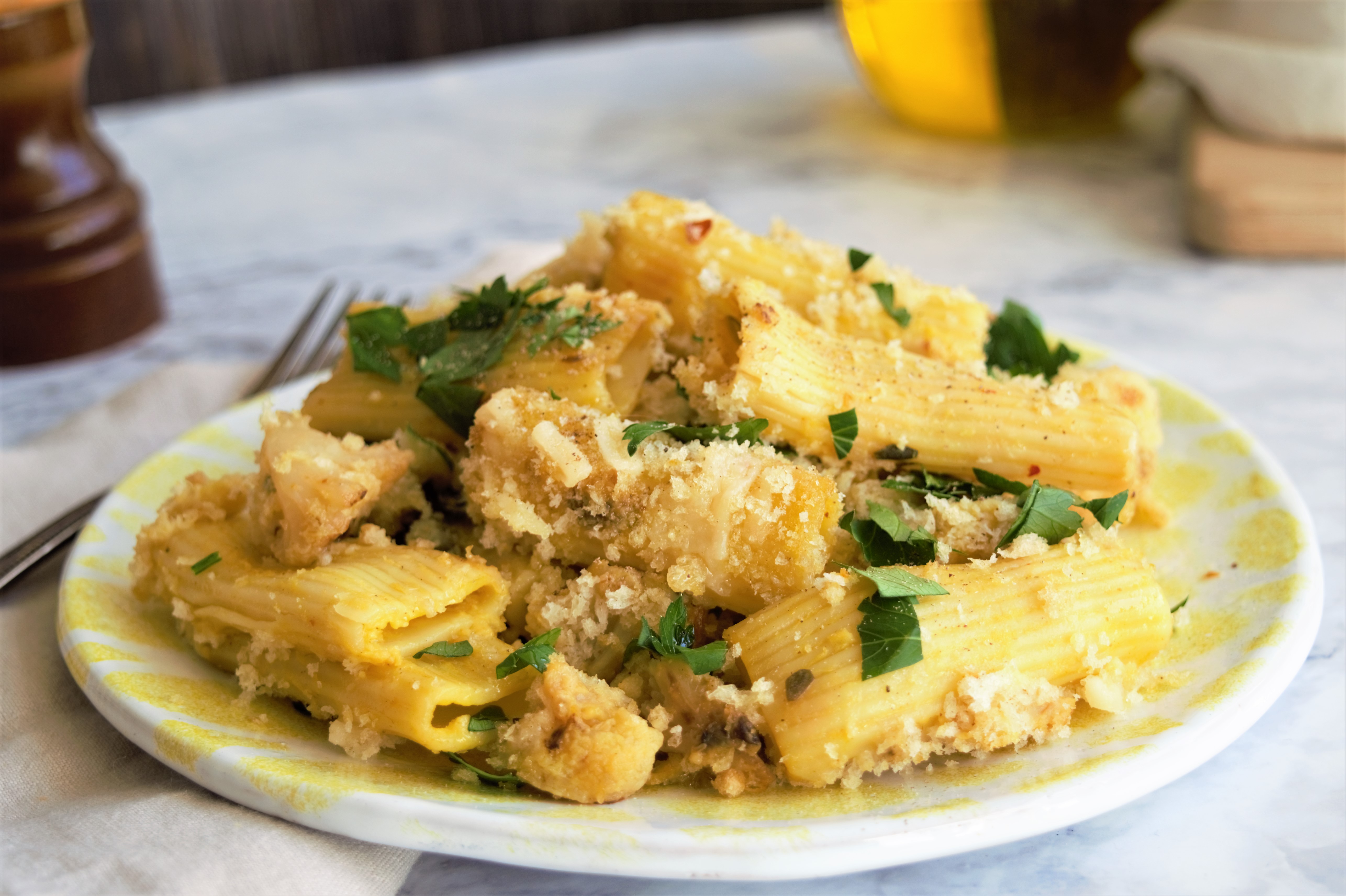 You are currently viewing Vegan Rigatoni and Cauliflower al Forno