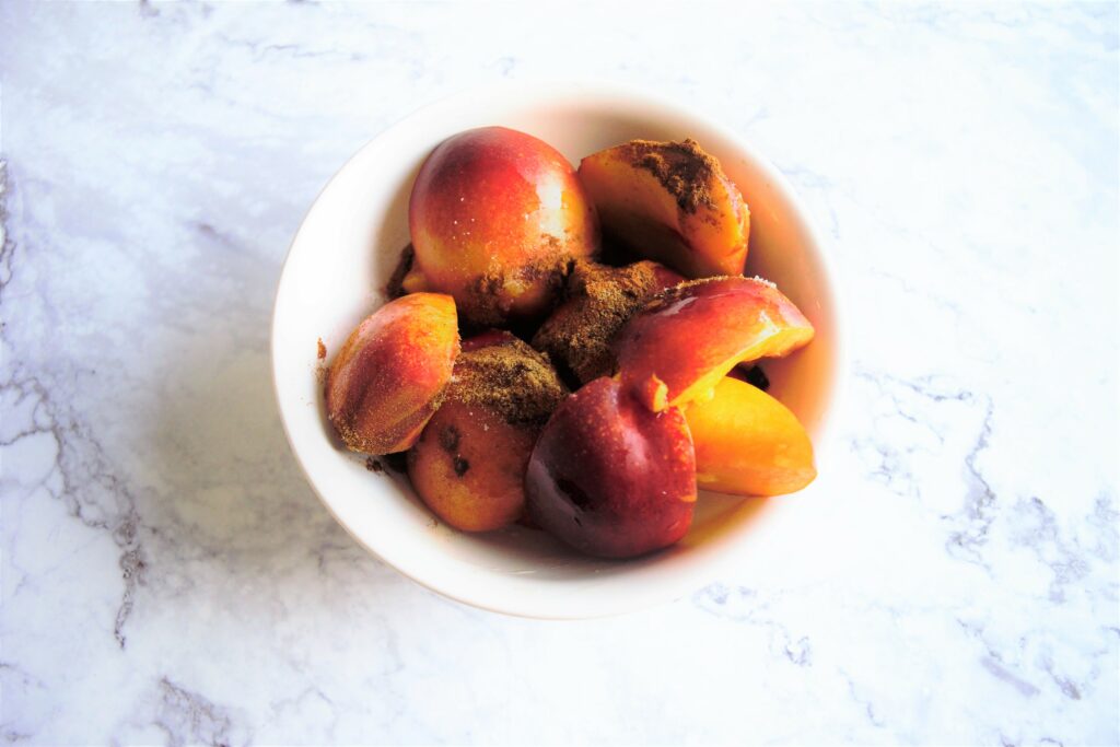 Spiced Brown Rice with Almonds and Nectarines