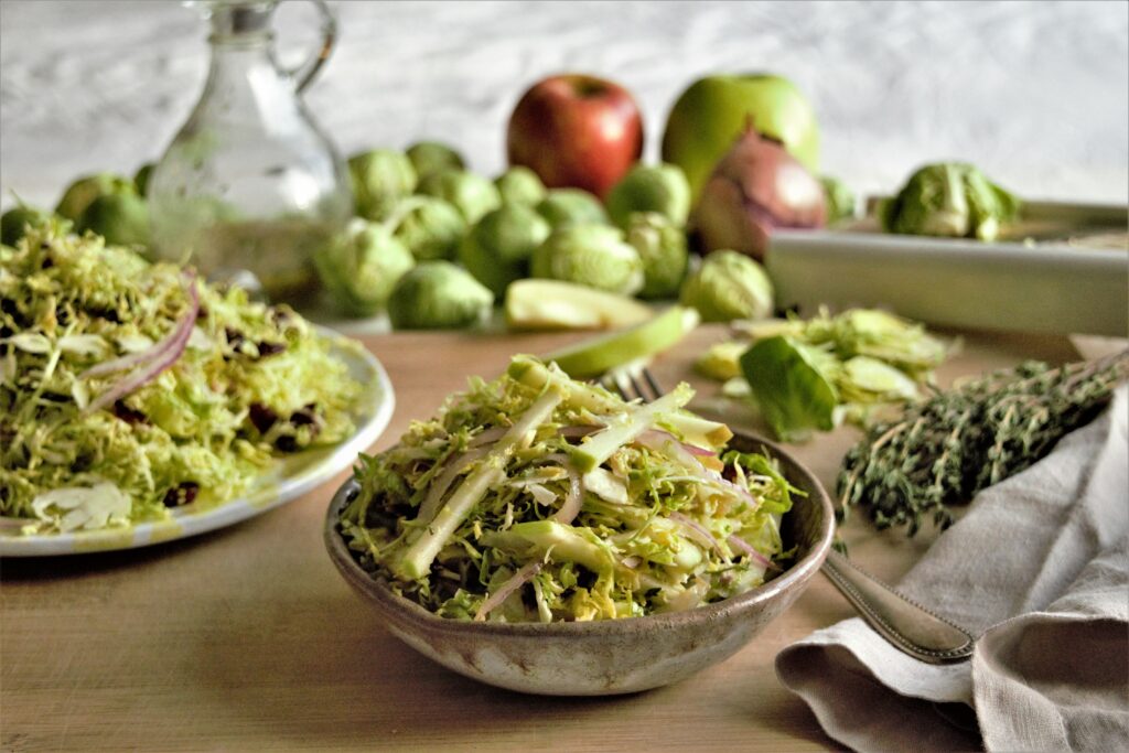 Brussels Sprouts Salad with Thyme Vinaigrette