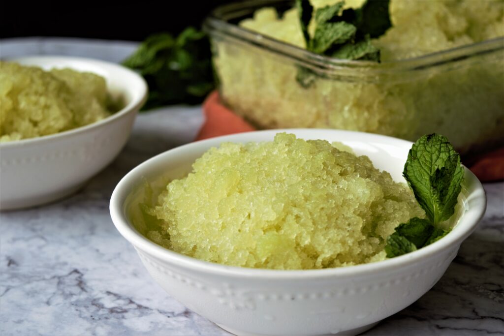 Honeydew and Mint Granita