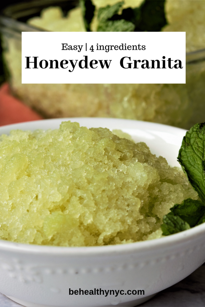 Honeydew and Mint Granita - The most refreshing and tasty way to enjoy this Summer! This easy to make snack will delight everyone.