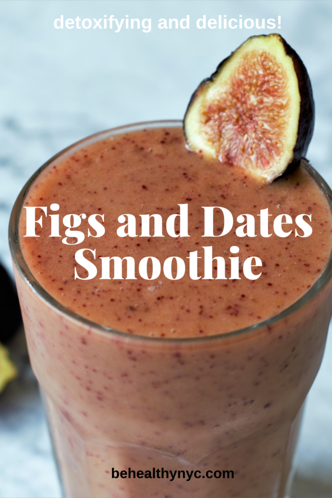 This delicious and naturally sweetened fresh fig and date smoothie is a nutritious way to satisfy your sugar cravings. 
