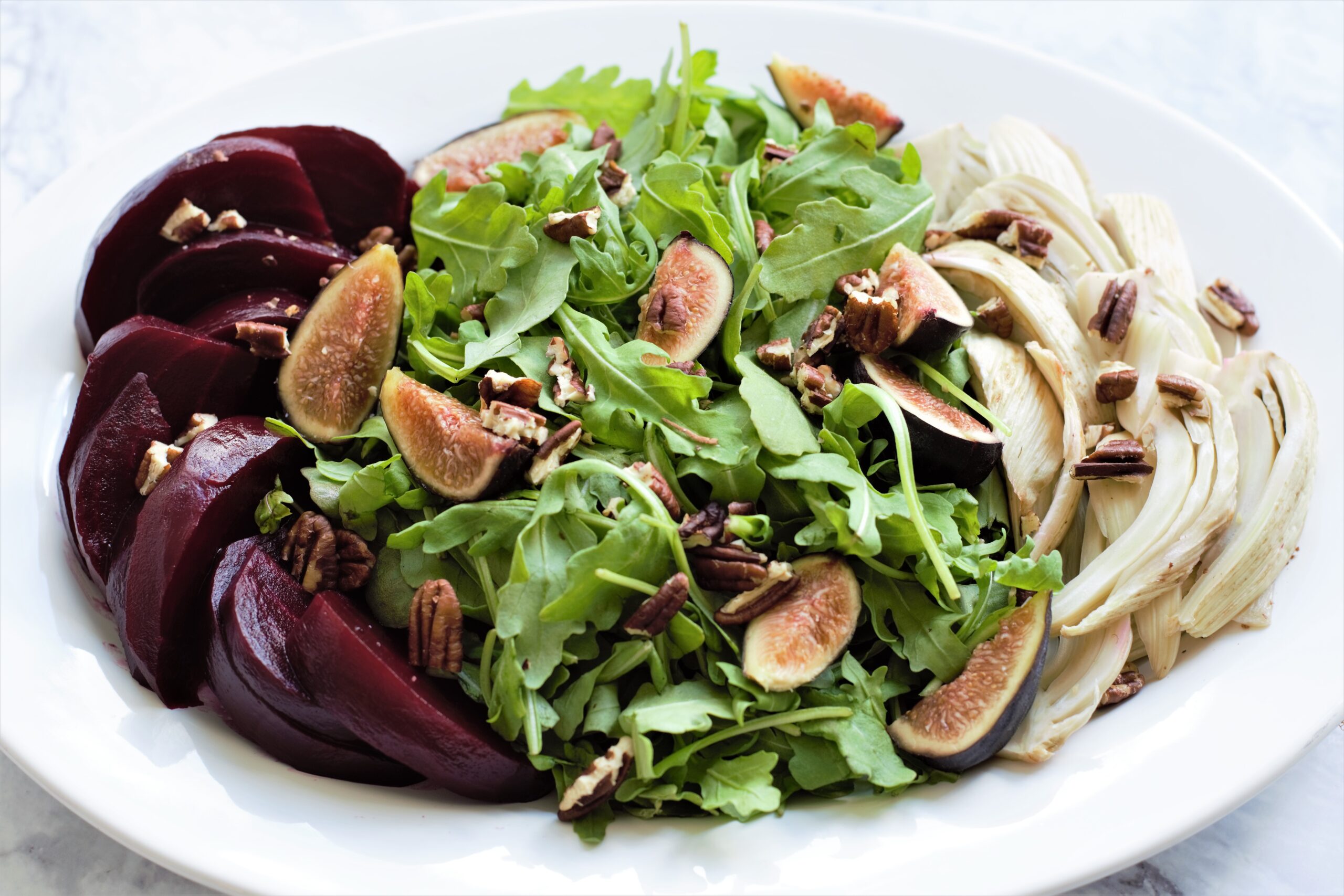 Beet Fennel and Fig Salad With Cranberry Sage Dressing