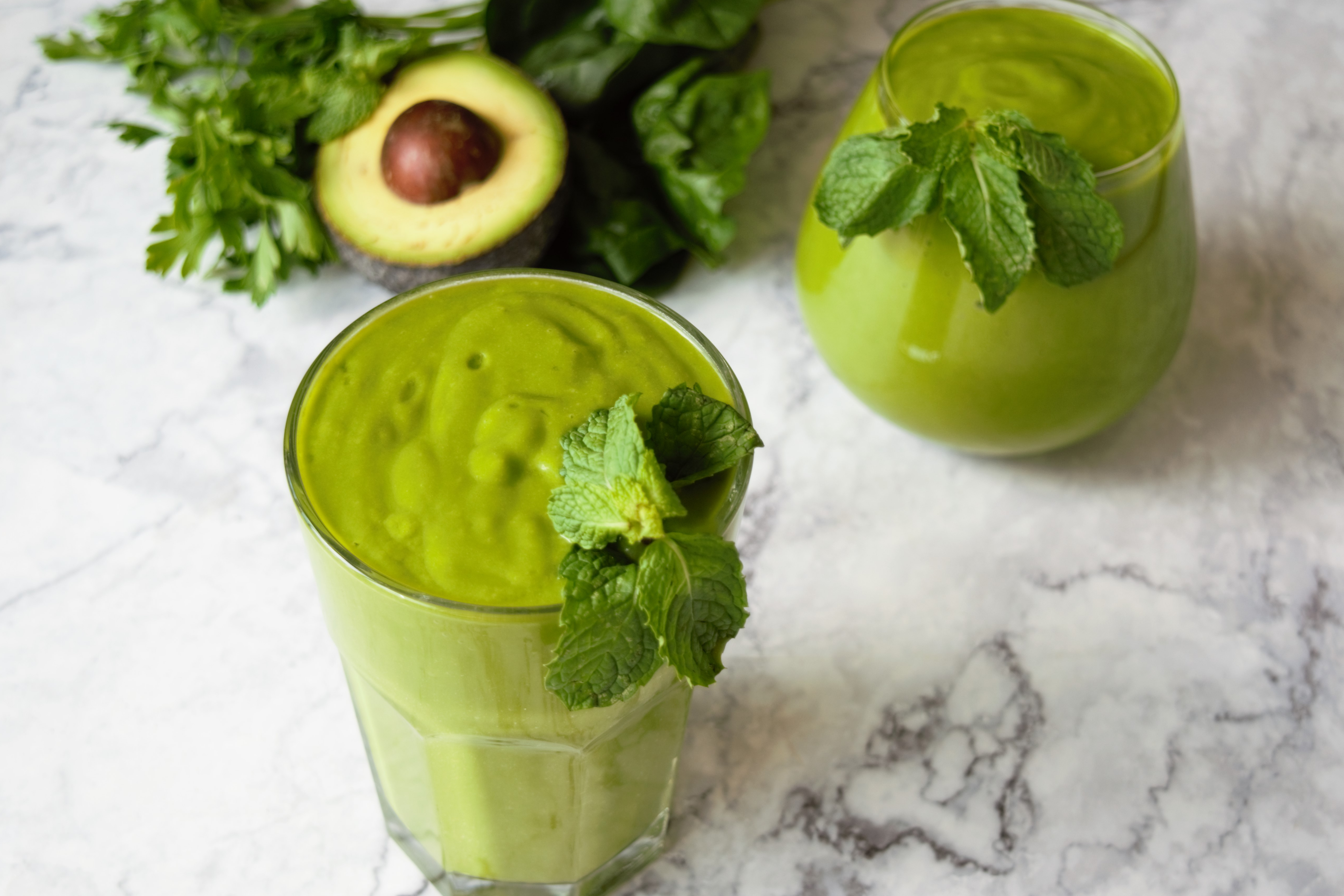 Avocado, Mango and Matcha Smoothie