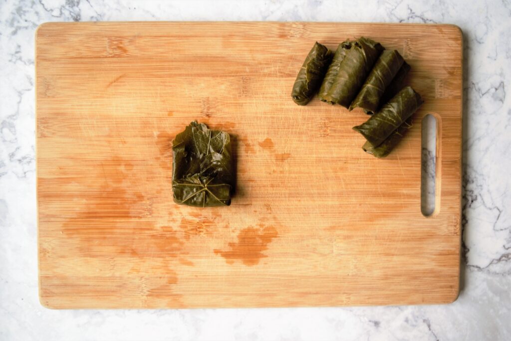 Vegan Lemony Stuffed Grape Leaves - Dolmas