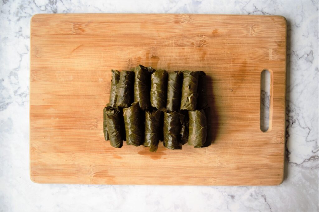 Vegan Lemony Stuffed Grape Leaves - Dolmas