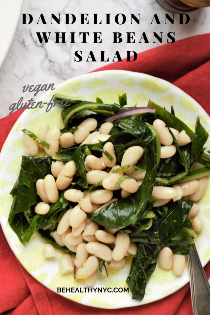 Dandelion is healthy and nutritious, and this dandelion and white bean salad is an easy and delicious way to enjoy this fabulous green. 