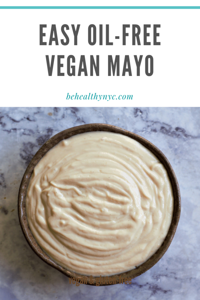 If you need to cut on calories this easy vegan and oil-free mayonnaise is for you! It can be made in no time, and be enjoyed guilt free.