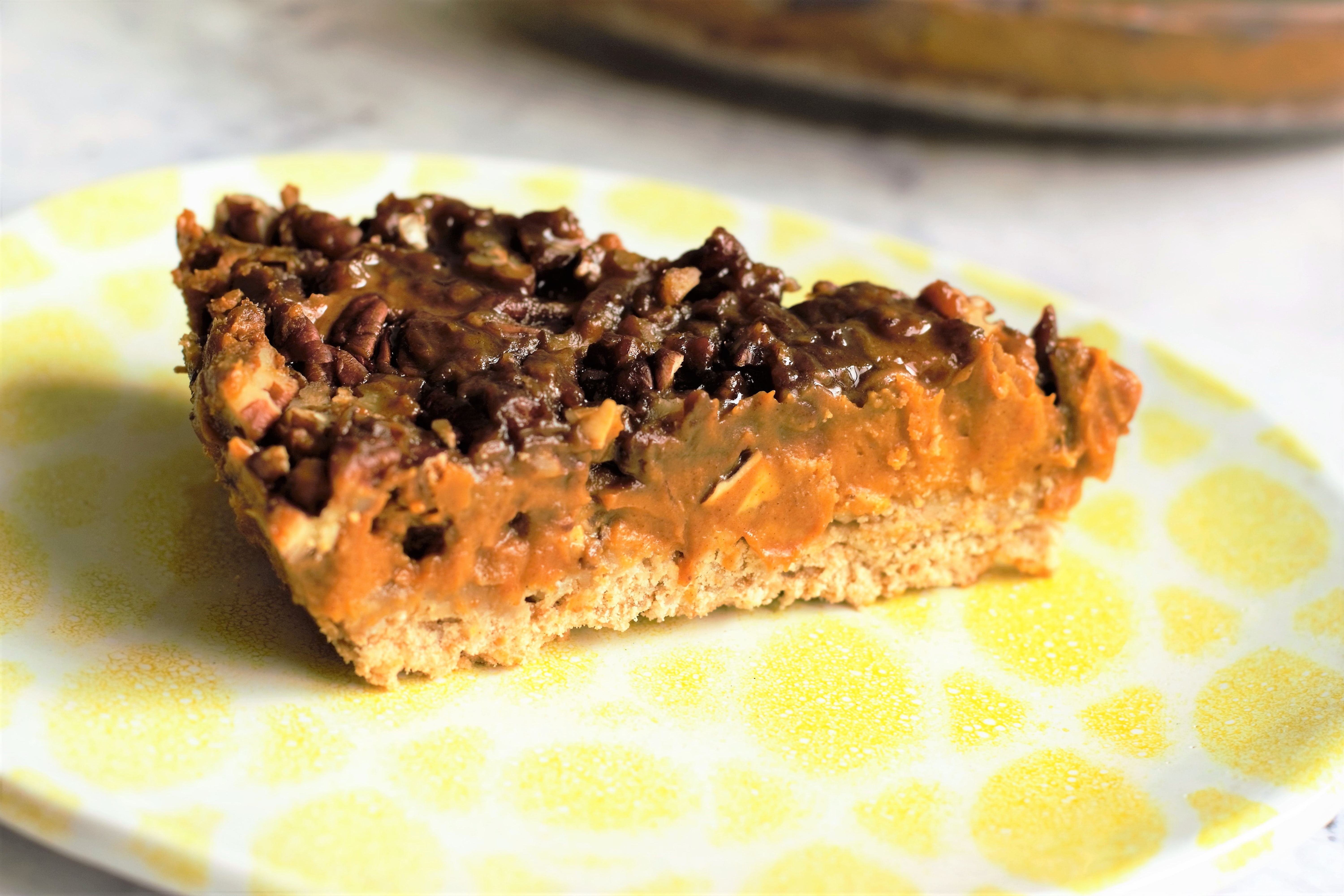 Gluten-Free and Vegan Sweet Potato Pecan Pie