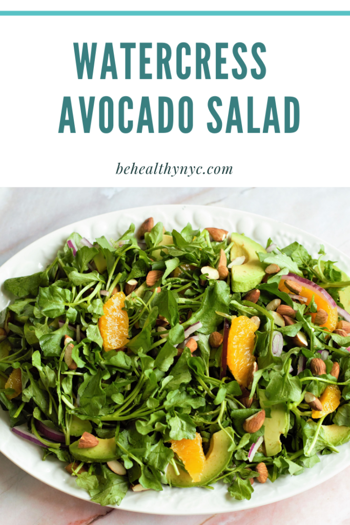 Try this simple and easy watercress, avocado, and oranges salad. It is full of flavor and textures, and highly nutritious.